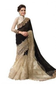 Chirag Sarees Self Design Fashion Georgette Sari